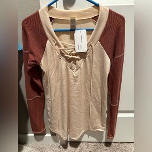 Long sleeve v neck